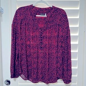 Mint Velvet red patterned blouse